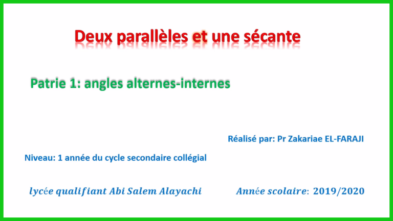 Angles internes-alternes