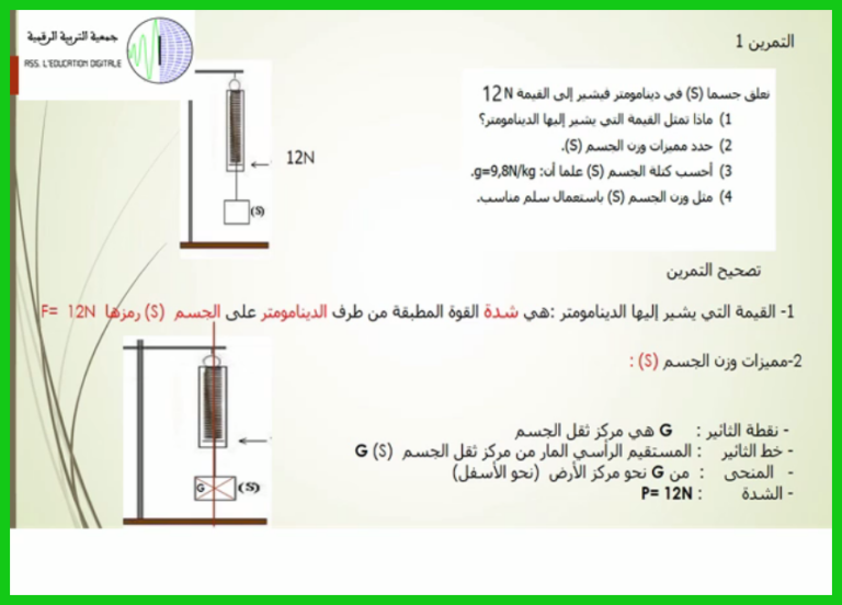 تمارين خاصة بمحور الميكانيك