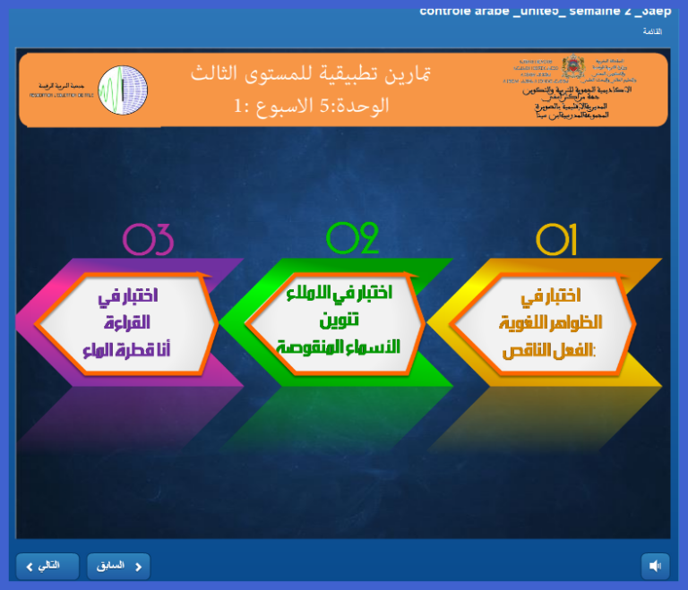 اختبار الأسبوع 1 الوحدة الخامسة