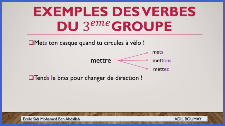 L’impératif présent des verbes du 3ème groupe