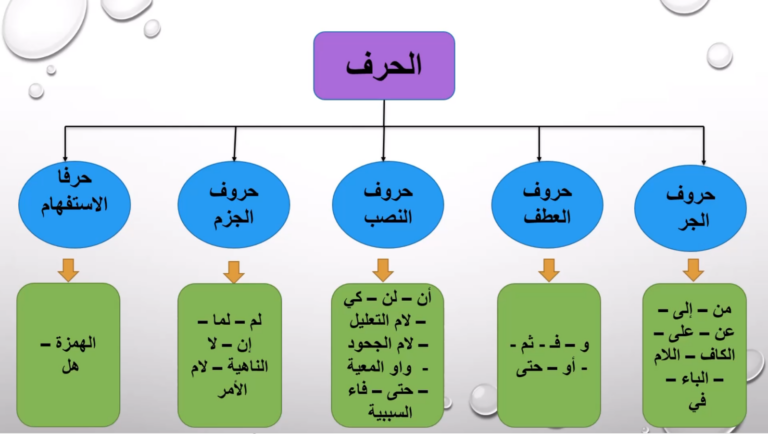 أقسام الكلمة