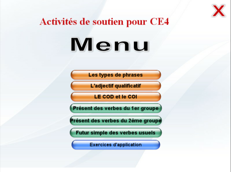 Activité de soutien pour CE4