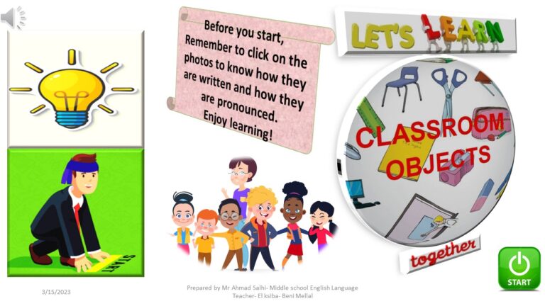 Lets learn classroom objects