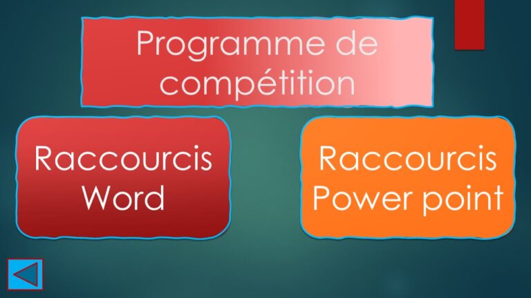 Programme de compétition